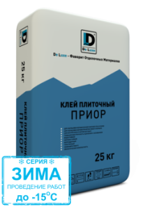 Купить на centrosnab.ru Клей плиточный ПРИОР серия "ЗИМА" De Luxe, 25 кг по цене от 280,00 руб.!